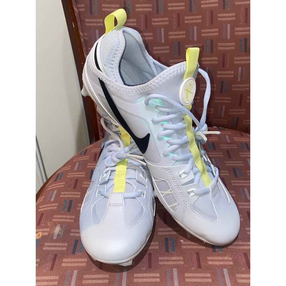 New Nike Huarache Size 10 Varsity LAX SE Cleats Lacrosse Gray Men FZ3620-001 - Picture 5 of 7